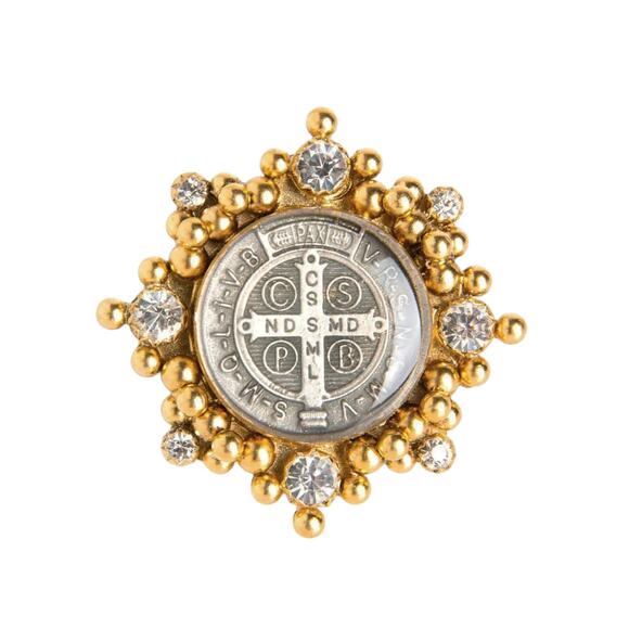 Virgins Saints & Angels Jewelry - VIRGINS SAINTS & ANGELS VSA Cloister San Benito Ring Gold Size 6